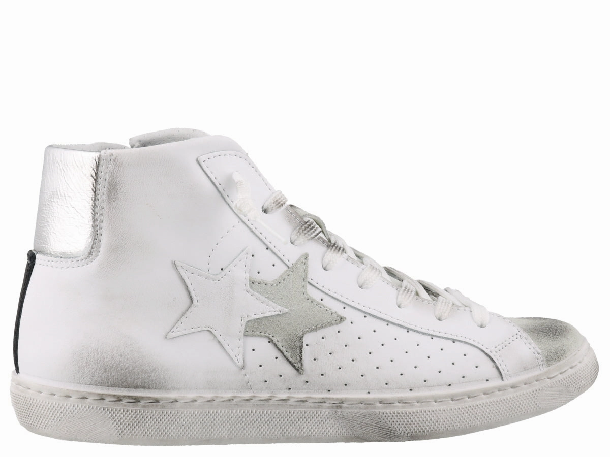 2Star Distressed High Top Sneakers