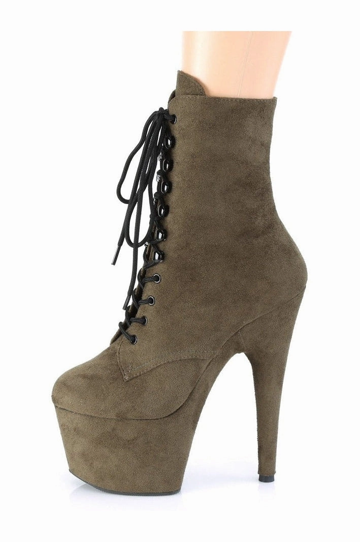 ADORE-1020FS Exotic Boot | Green Faux Suede