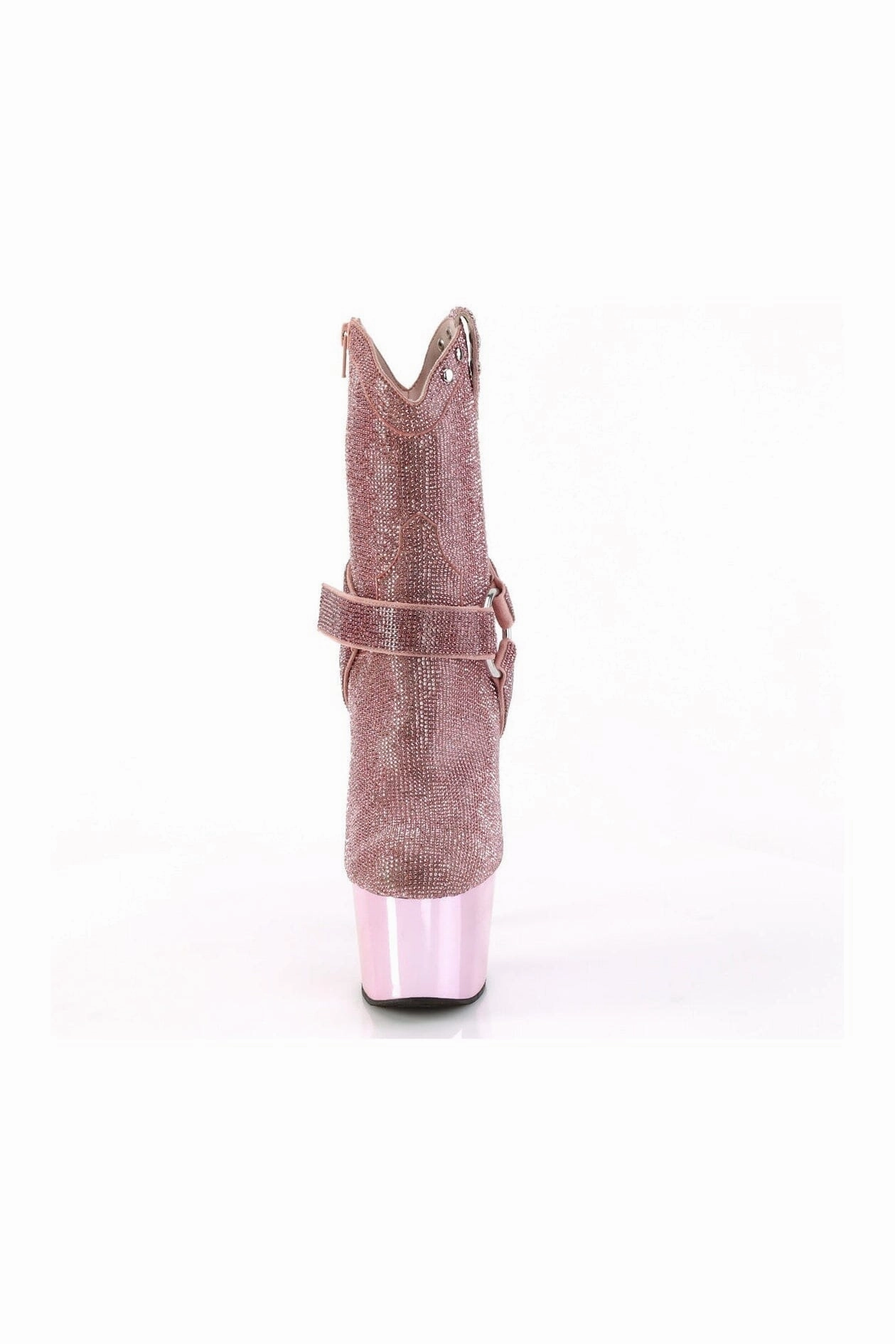 ADORE-1029CHRS Pink Faux Suede Ankle Boot