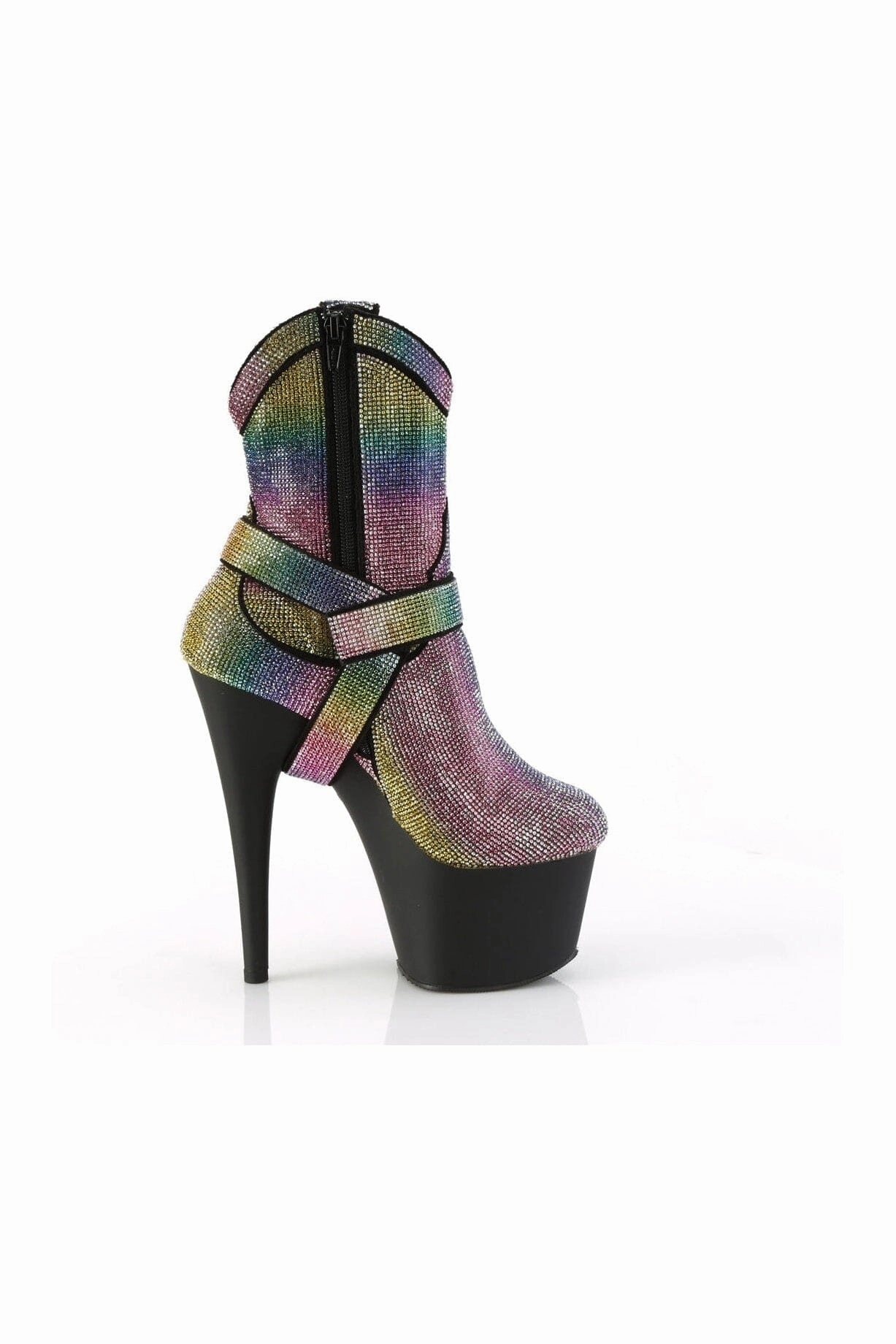 ADORE-1029RS Multi Faux Suede Ankle Boot