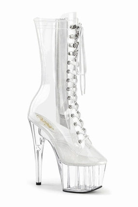 ADORE-1050C Ankle Boot | Clear Vinyl