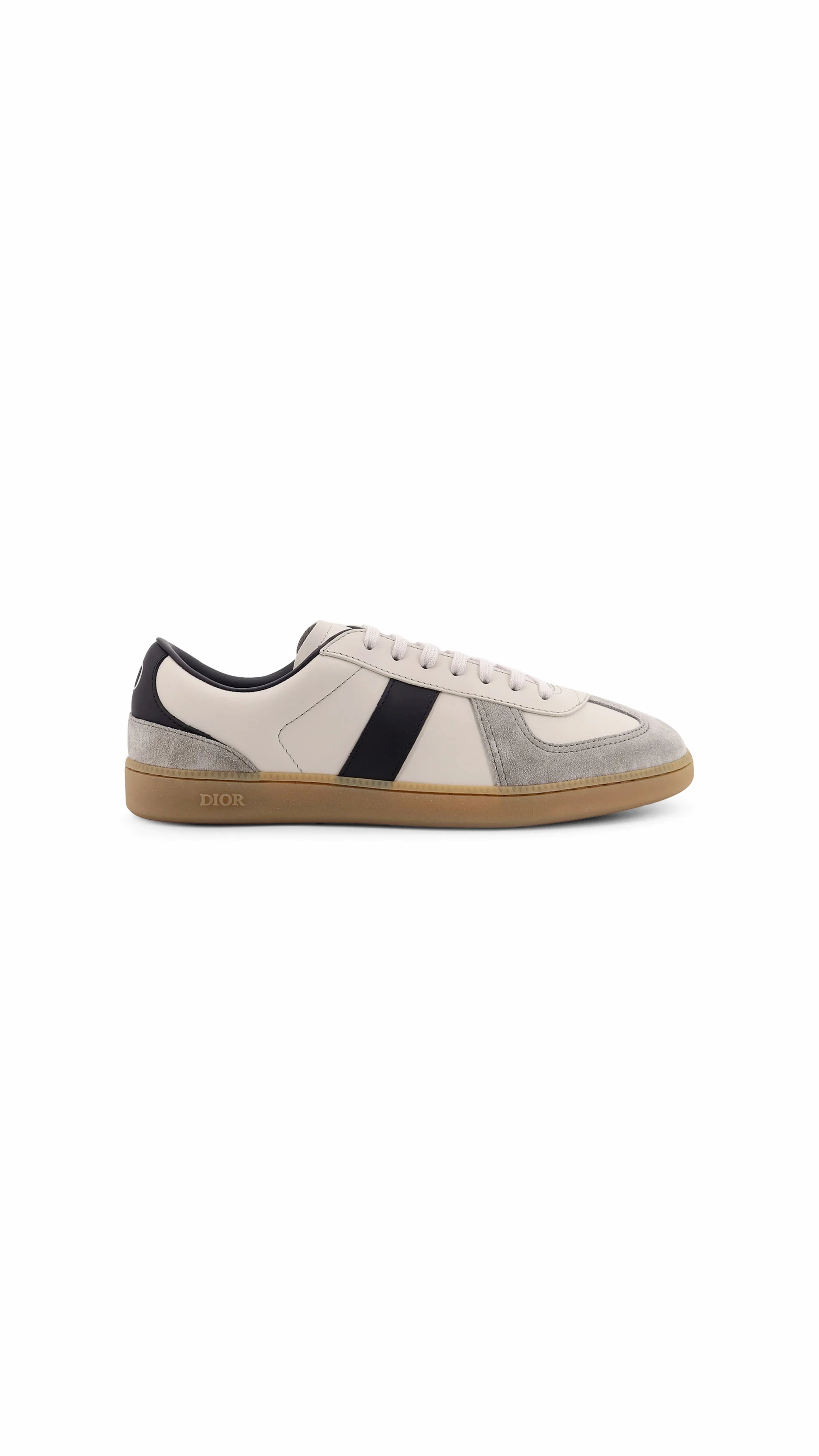 B01 Matchpoint Leather Low-top Sneakers With Suede Inserts - White