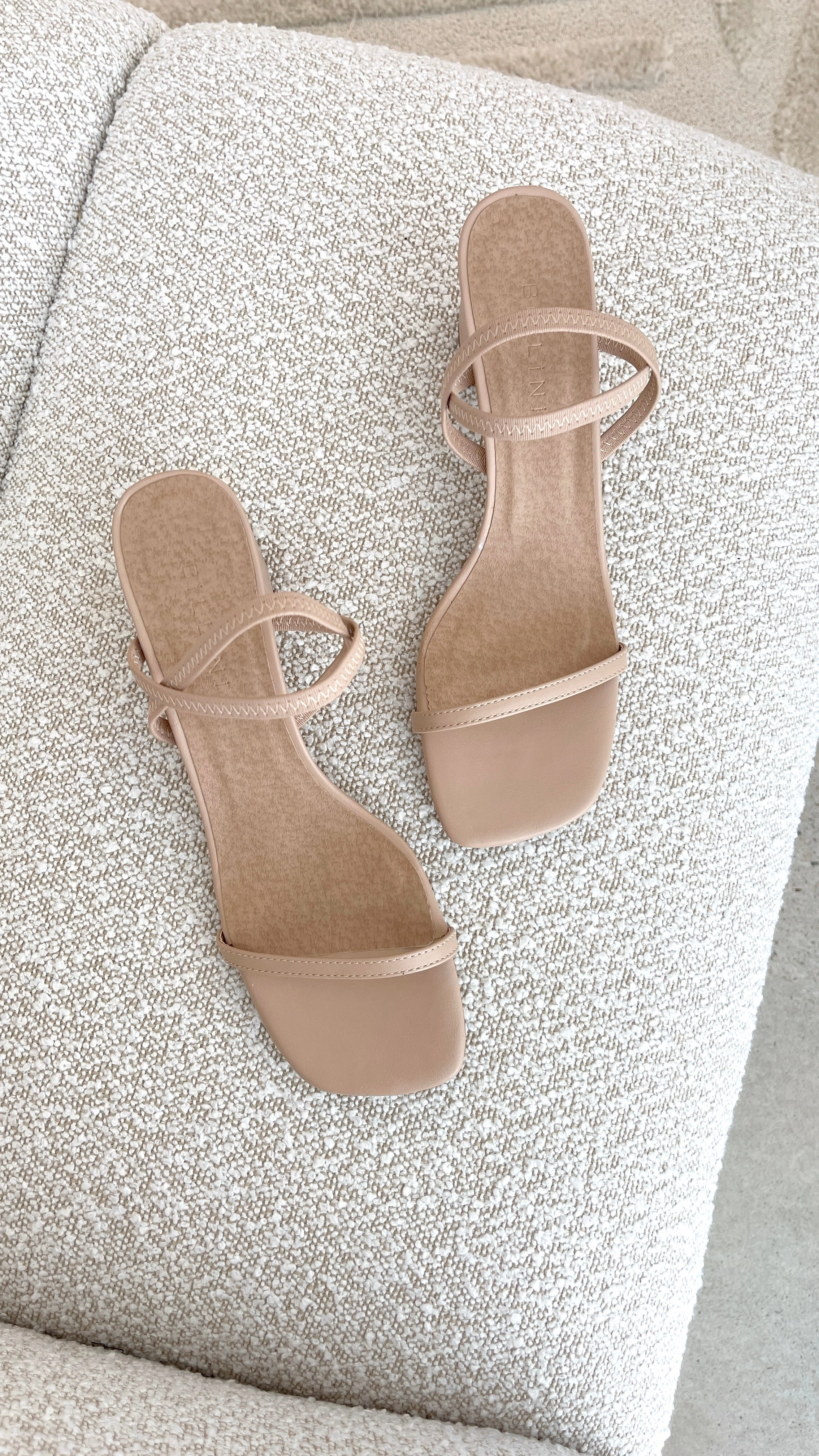 Balton Mule Heels - Nude