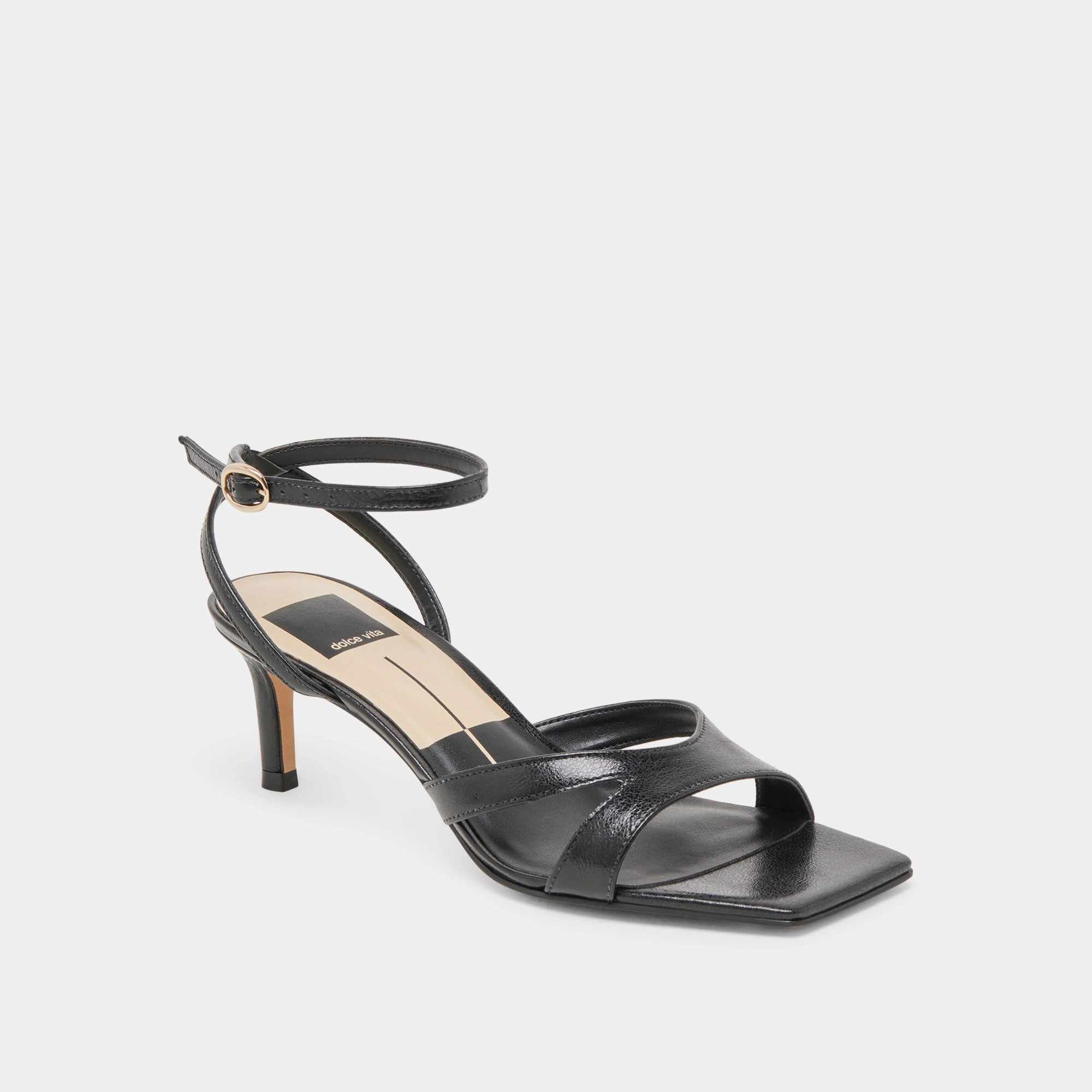 BECKI HEELS MIDNIGHT CRINKLE PATENT