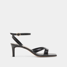 BECKI HEELS MIDNIGHT CRINKLE PATENT