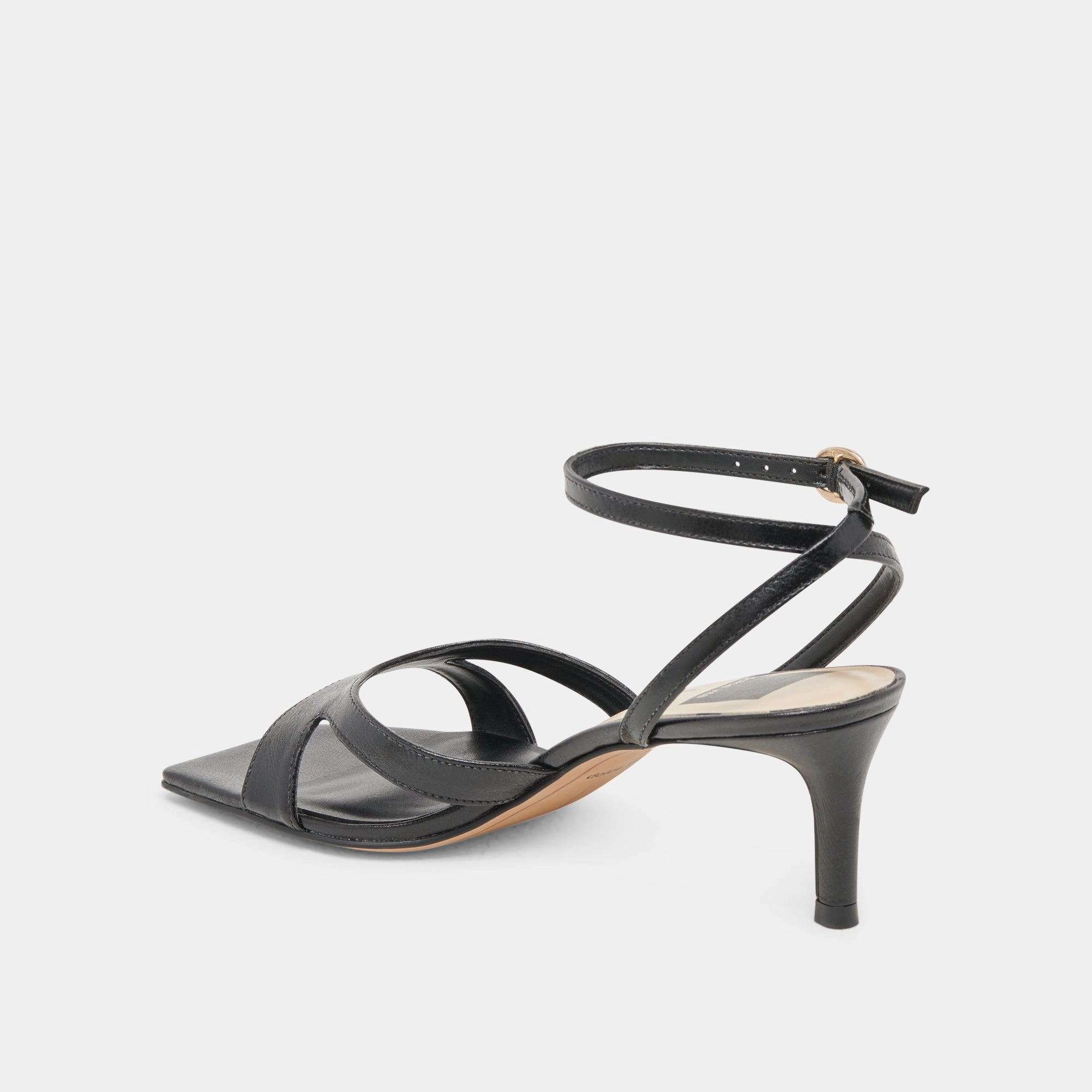 BECKI WIDE HEELS MIDNIGHT CRINKLE PATENT