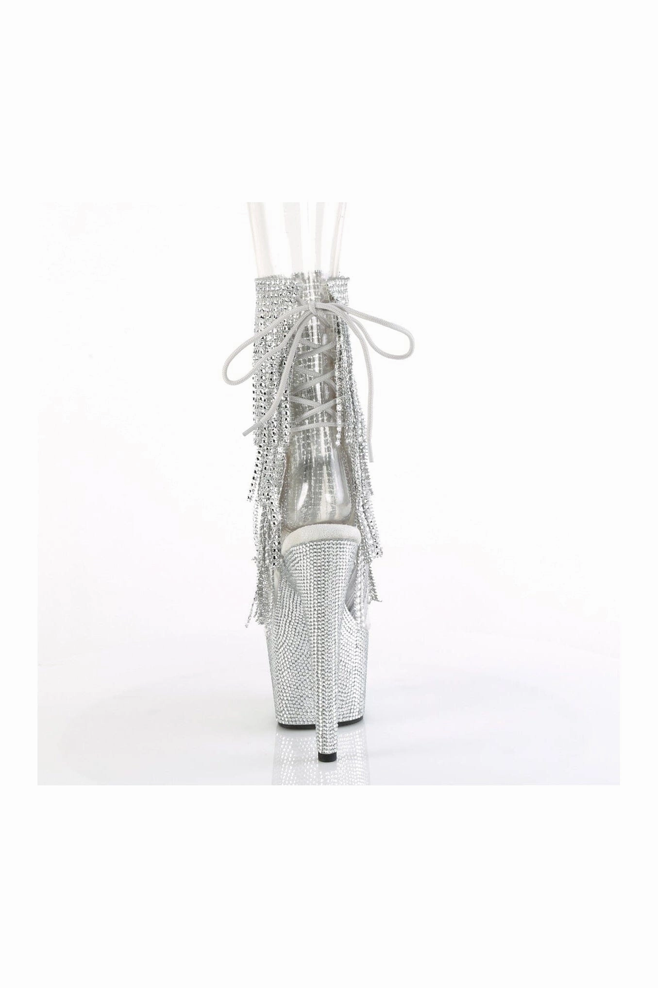BEJEWELED-1017RSF-7 Clear Vinyl Ankle Boot