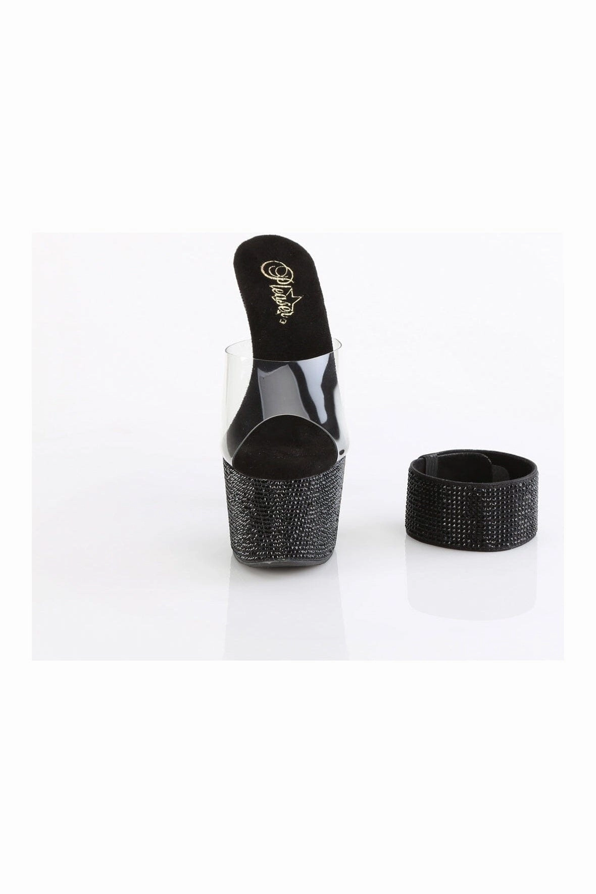 BEJEWELED-712RS Clear Vinyl Slide