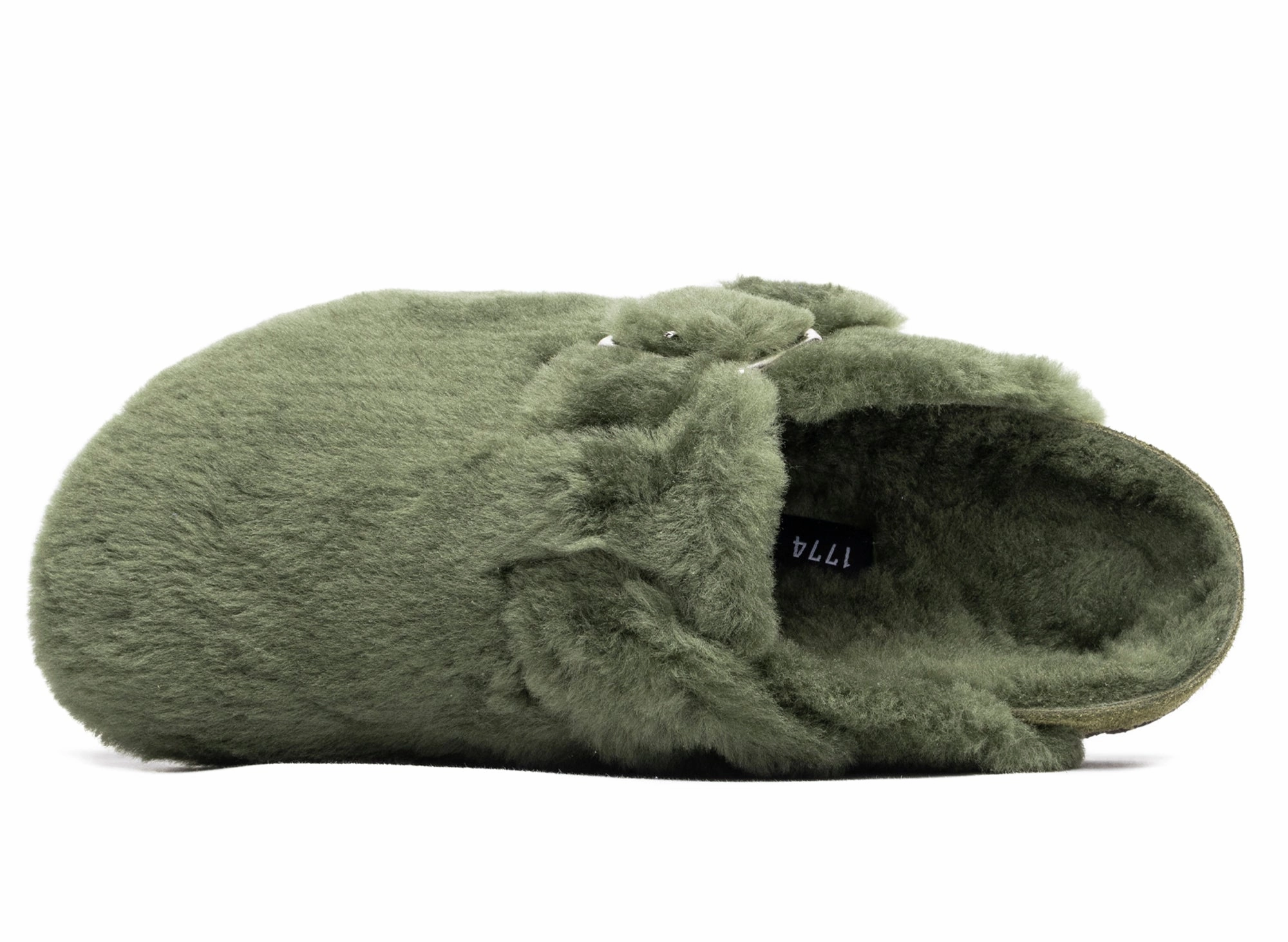 Birkenstock Boston 1774 in Shearling Green