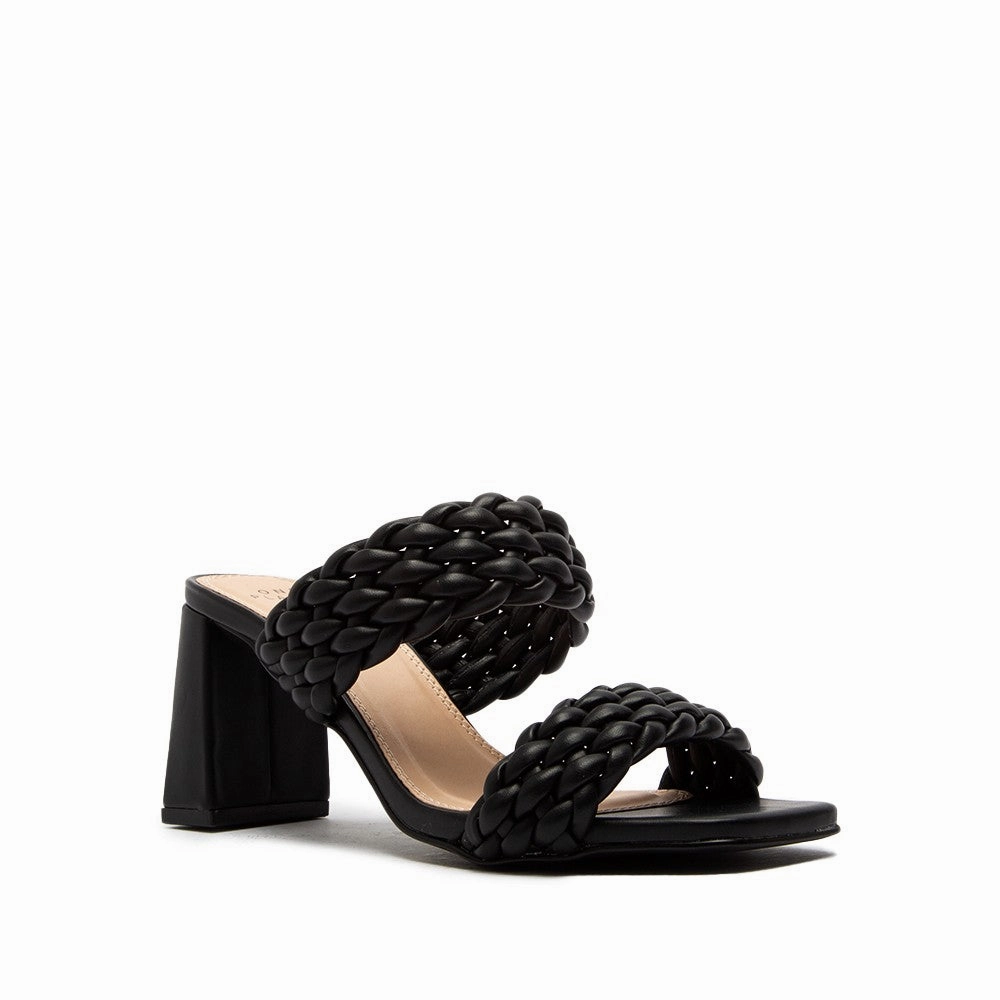 Black Braided Heels - Final Sale