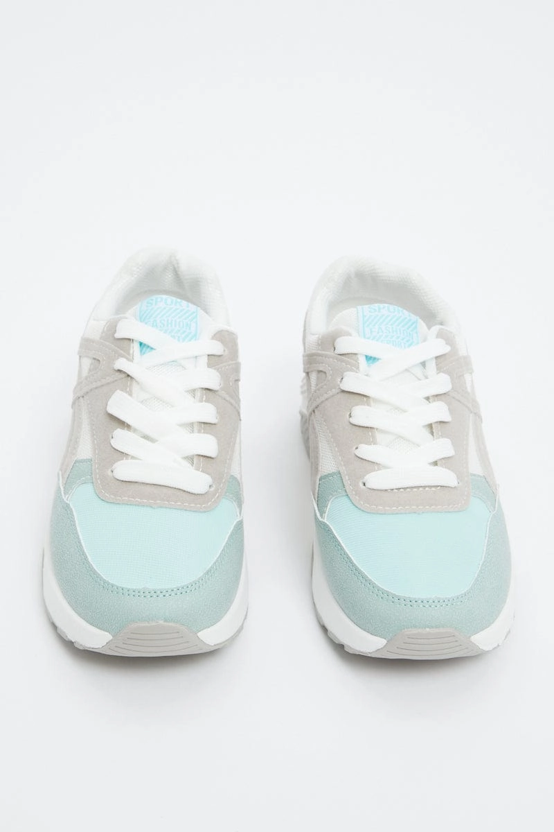 Blue Colourblock Sneakers
