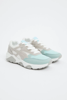 Blue Colourblock Sneakers