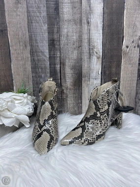 Boots Ankle Heels By Marc Fisher In Snakeskin Print, Size: 6