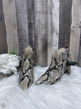Boots Ankle Heels By Marc Fisher In Snakeskin Print, Size: 6