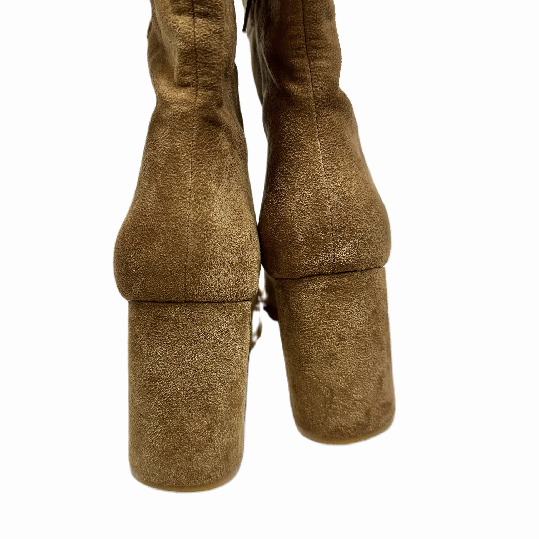Boots Knee Heels By Chinese Laundry In Brown, Size: 8