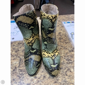 Boots Mid-calf Heels By Clothes Mentor In Animal Print, Size: 11