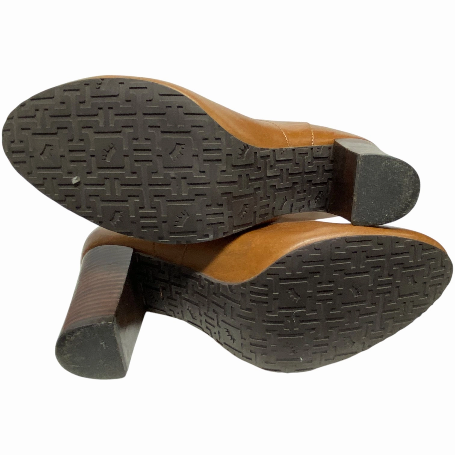 Boots Mid-calf Heels By Elaine Turner In Brown, Size: 8.5