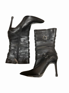 Boots Mid-calf Heels By Harley Davidson In Black, Size: 8.5