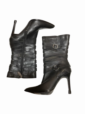 Boots Mid-calf Heels By Harley Davidson In Black, Size: 8.5