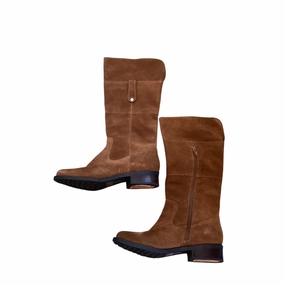 Boots Mid-calf Heels By Me Too In Brown, Size: 8