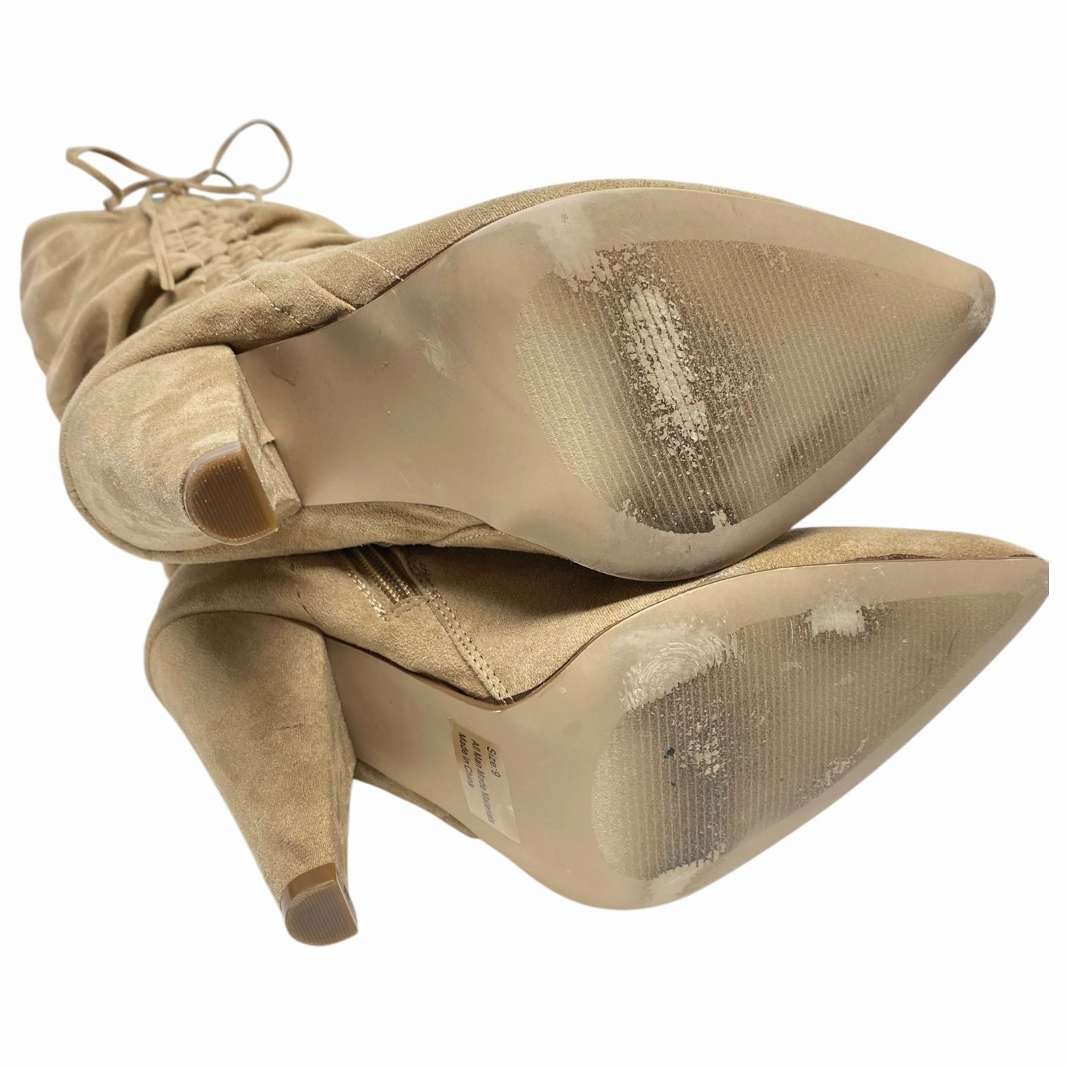 Boots Mid-calf Heels By New York And Co In Tan, Size: 9