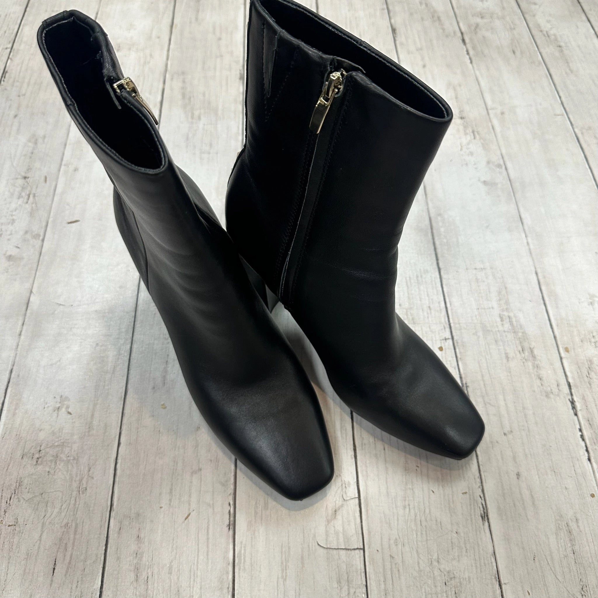 Boots Mid-calf Heels By Nine West In Black, Size: 8