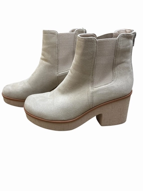 Boots Mid-calf Heels By Pierre Dumas In Beige, Size: 7