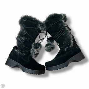 Boots Mid-calf Heels By Report In Black, Size: 6