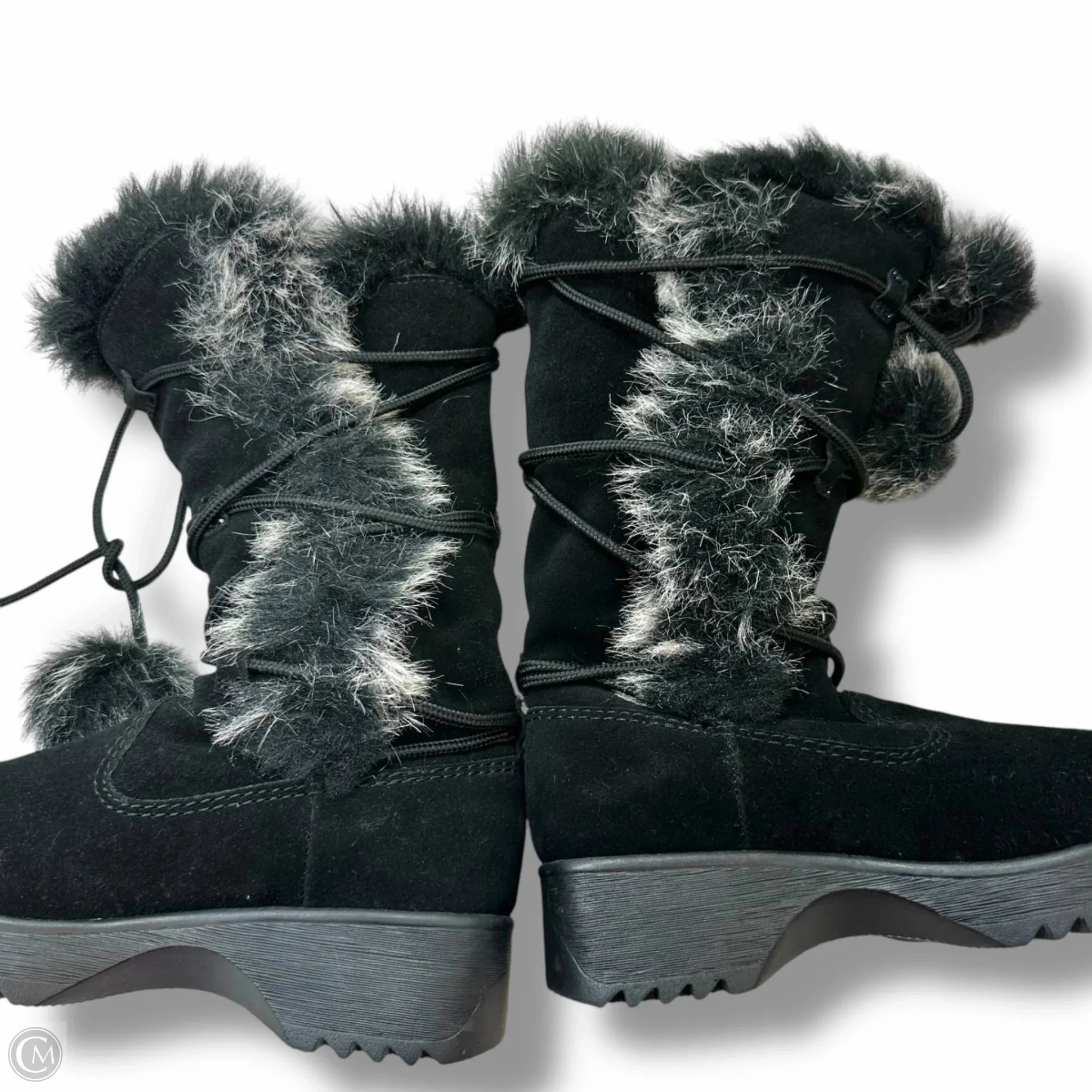 Boots Mid-calf Heels By Report In Black, Size: 6