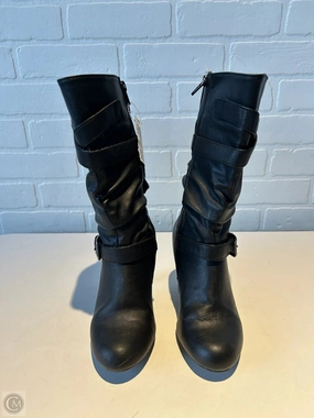 Boots Mid-calf Heels By Style And Company In Black, Size: 6