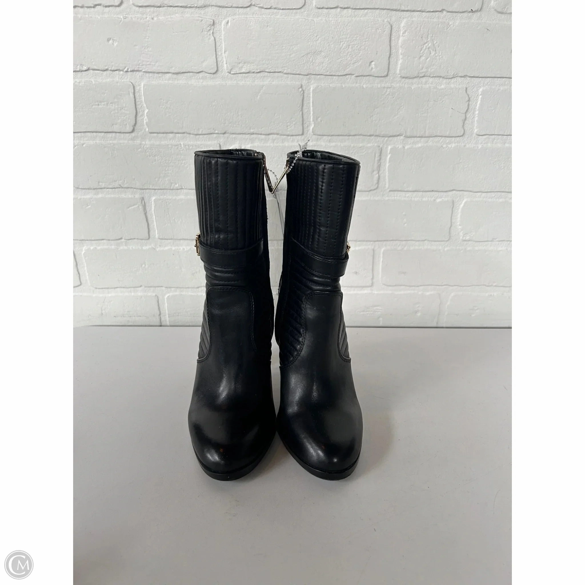 Boots Mid-calf Heels By Vince Camuto In Black, Size: 5.5