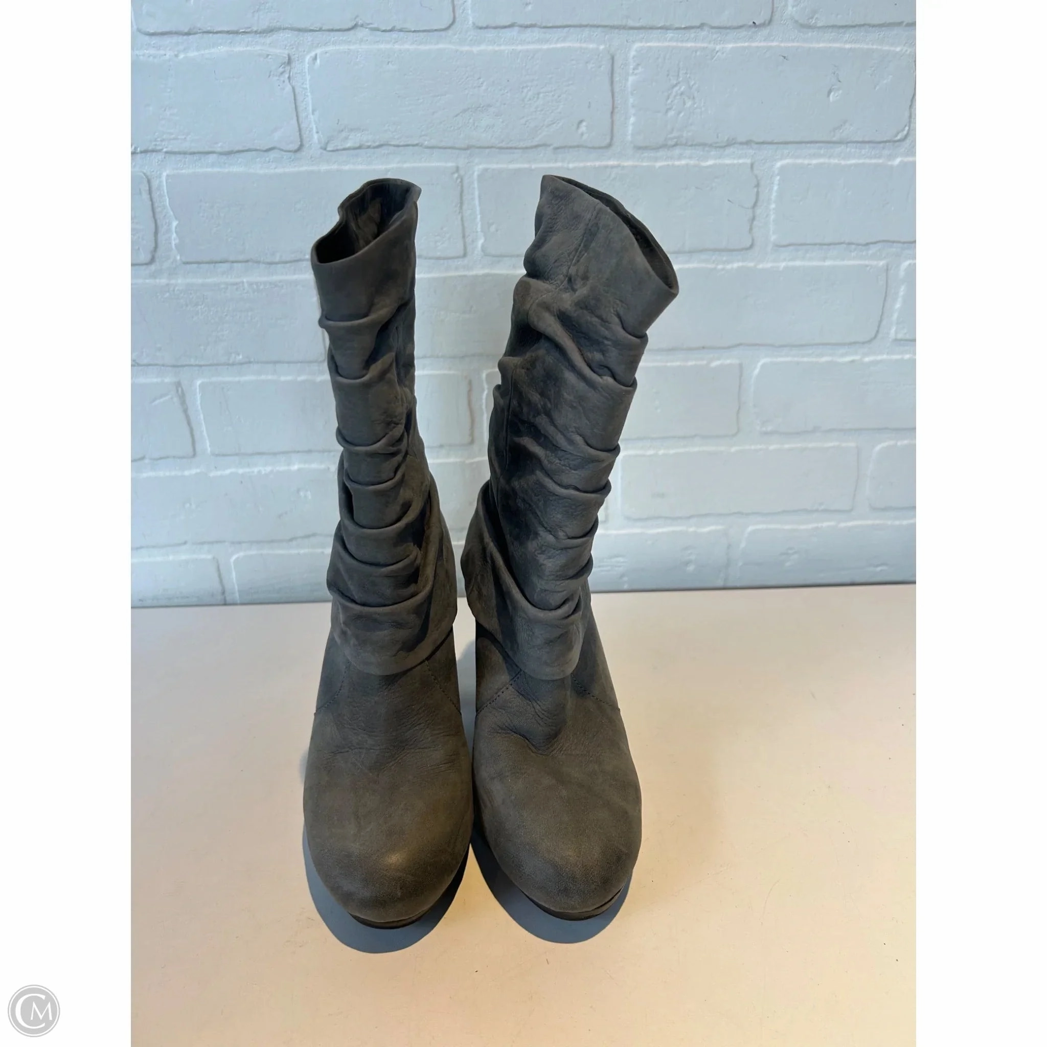Boots Mid-calf Heels By Vince Camuto In Grey, Size: 5.5
