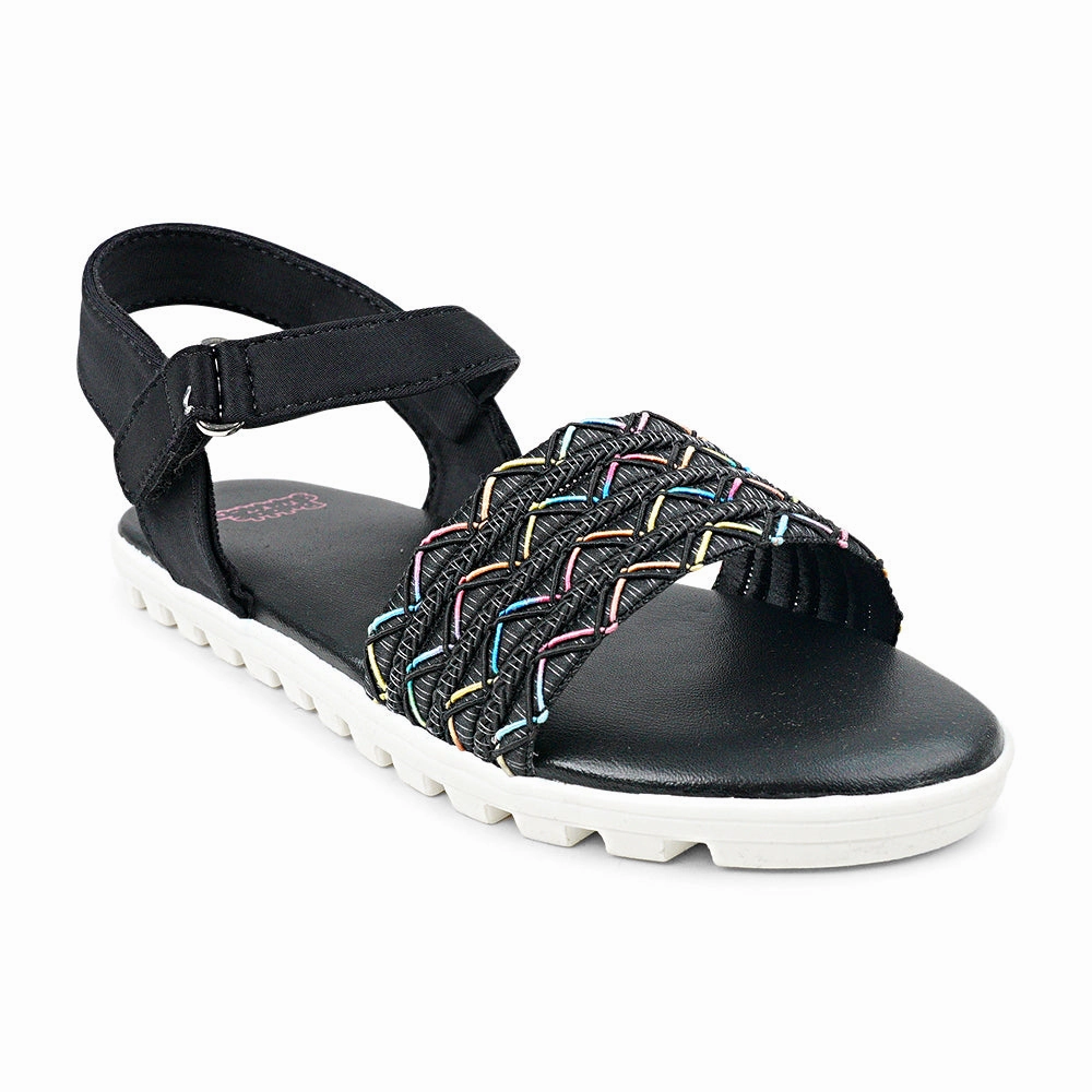 BubbleGummers SILVIA Belt Flat Sandal for Little Girls