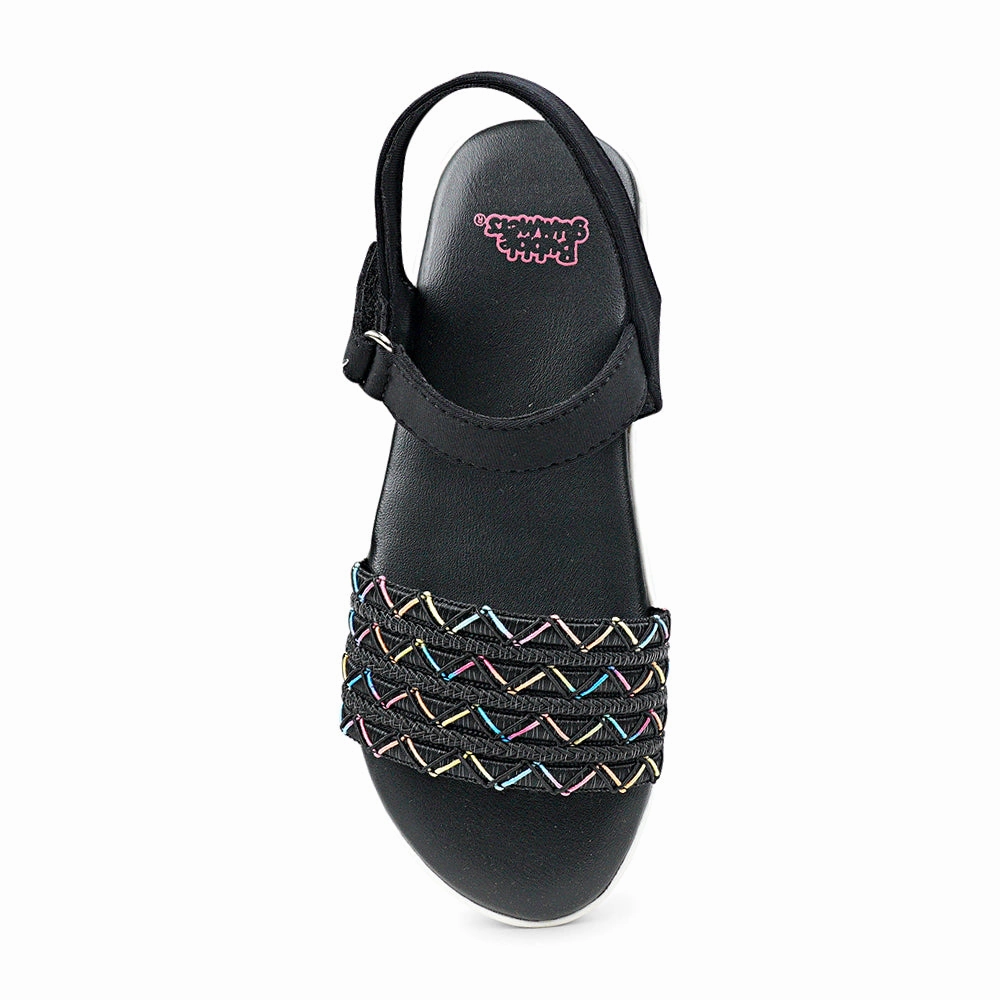 BubbleGummers SILVIA Belt Flat Sandal for Little Girls
