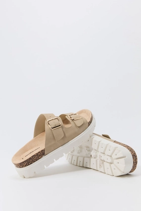 Buckled Platform Cork Sandal