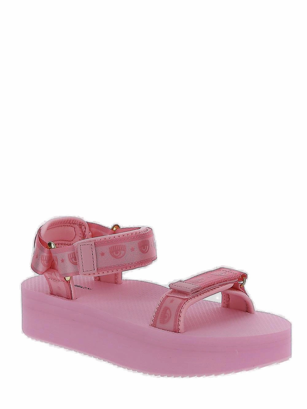 Chiara Ferragni Logomania Round-Toe Sandals