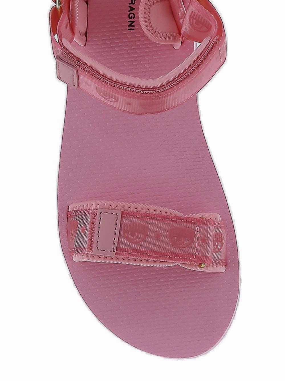 Chiara Ferragni Logomania Round-Toe Sandals