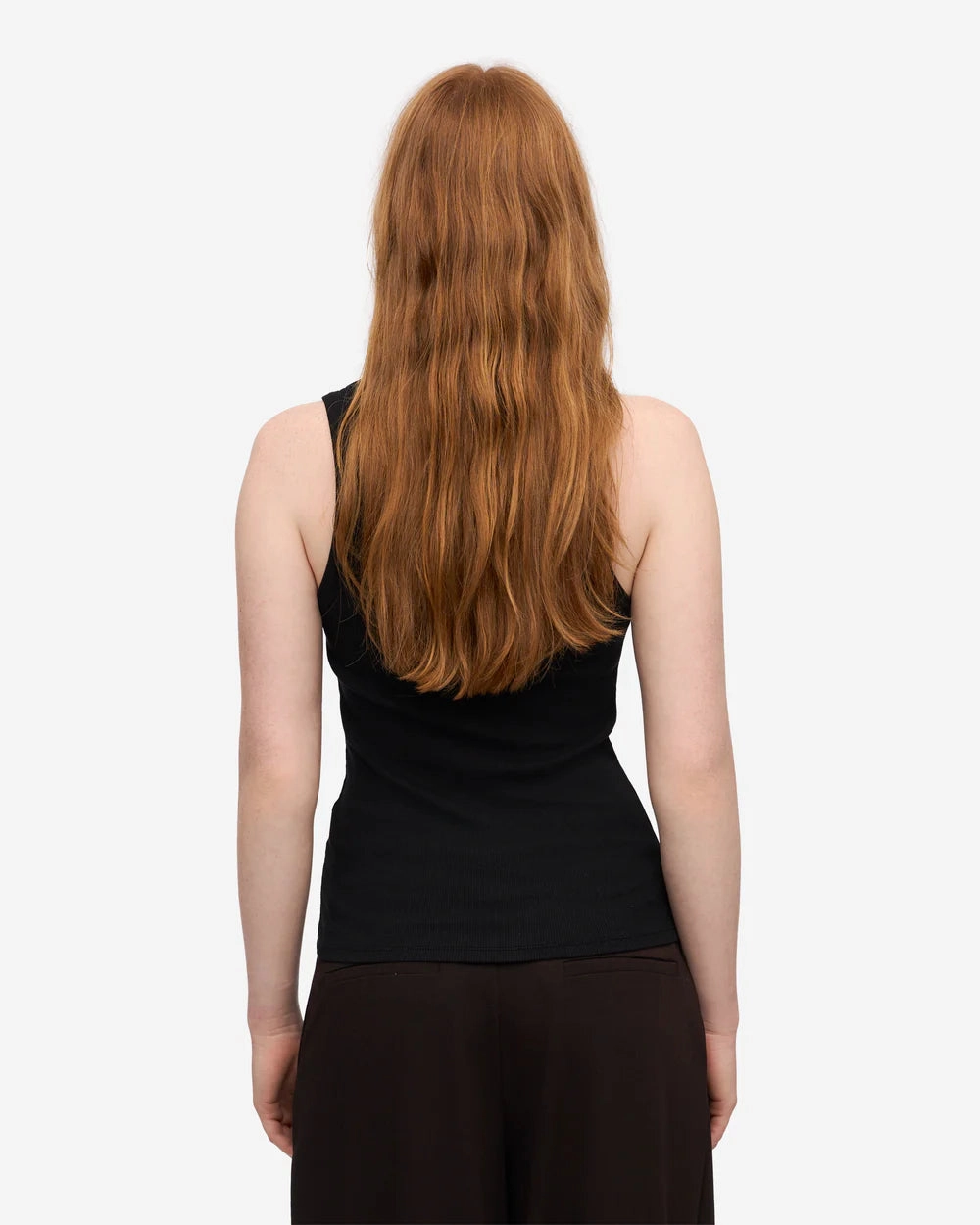 COLORFUL STANDARD - CAMISOLE COTELÉ - NOIR