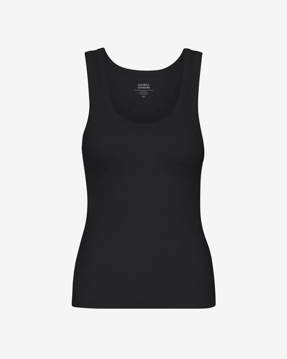 COLORFUL STANDARD - CAMISOLE COTELÉ - NOIR
