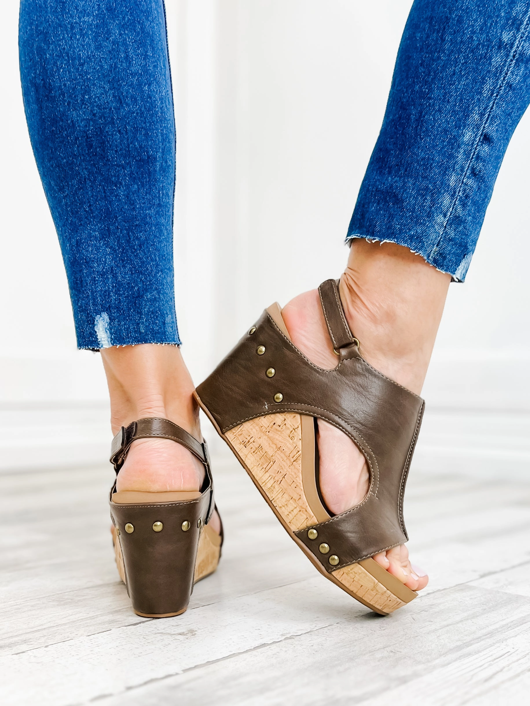 Corky Tiffanee Saddle Wedge Sandal