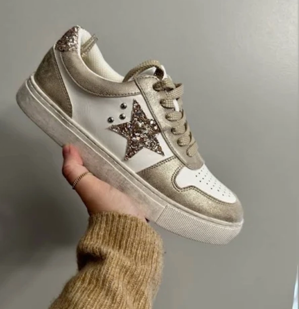 CORKYS Constellation Sneaker Shoes - Gold - Final Sale