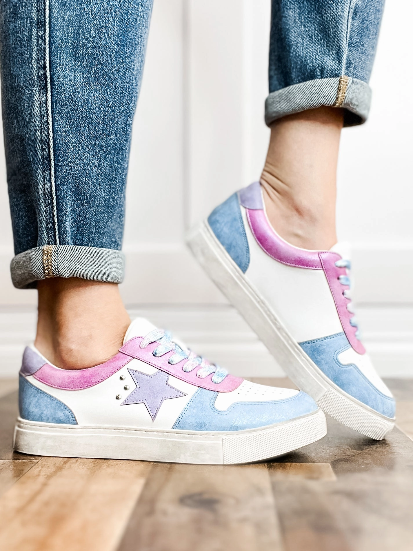 Corkys Constellation Tennis Shoes in Pastel Multi
