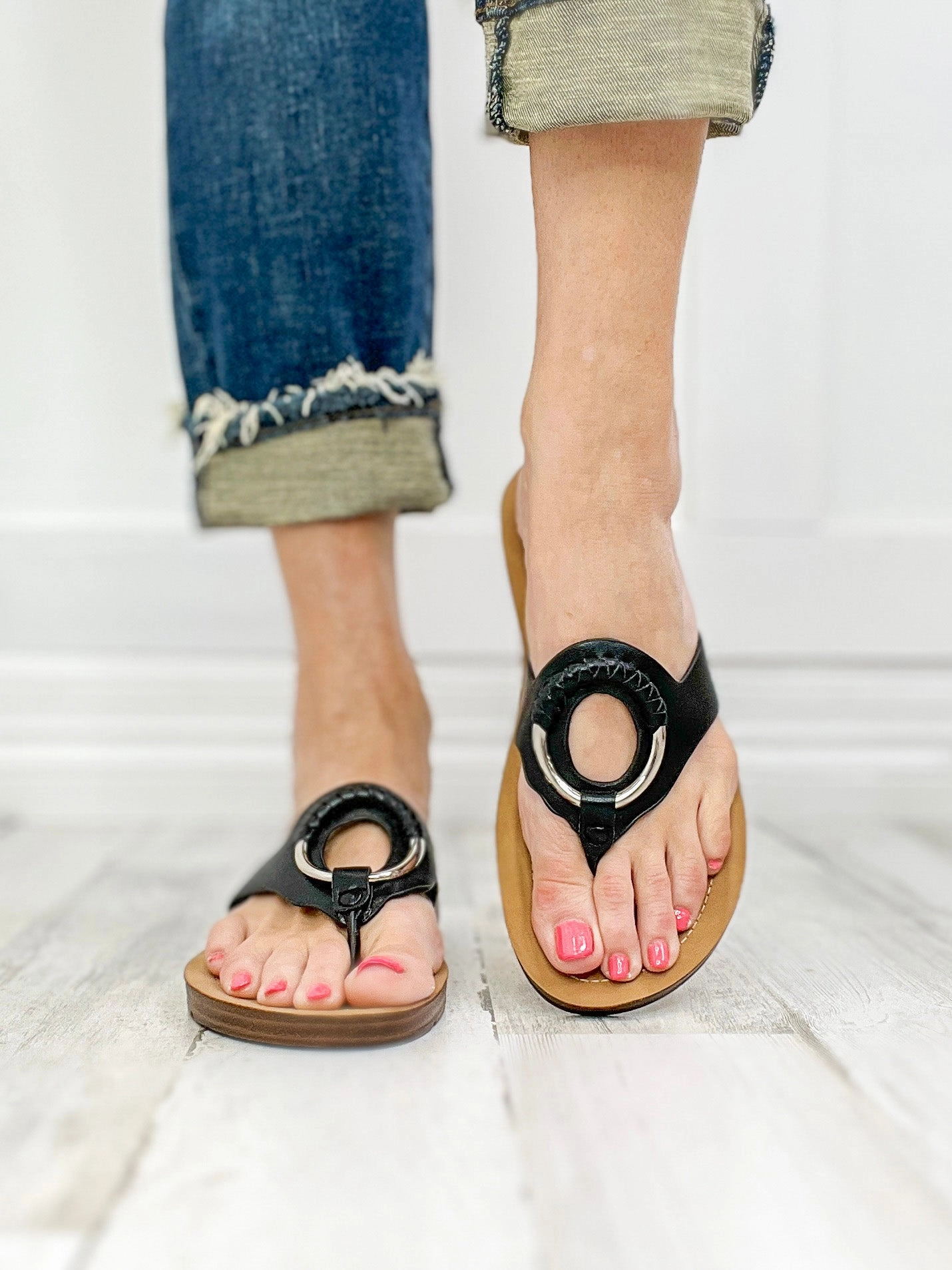 Corkys Ring My Bell Slip-On Sandals in Black