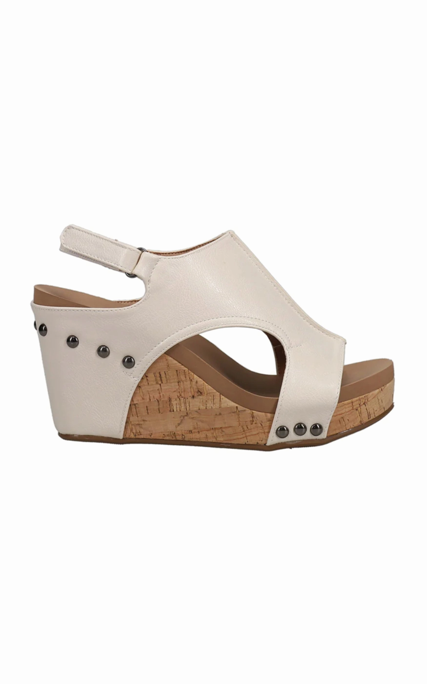 Corkys Tiffanee Wedge in Ivory MODEL SHOES