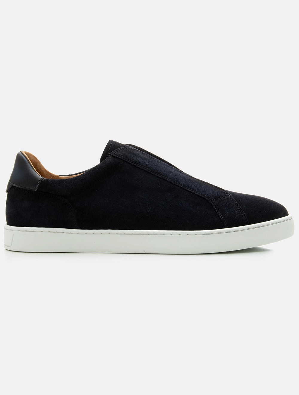 Cowes Suede Slip-On Sneaker Navy
