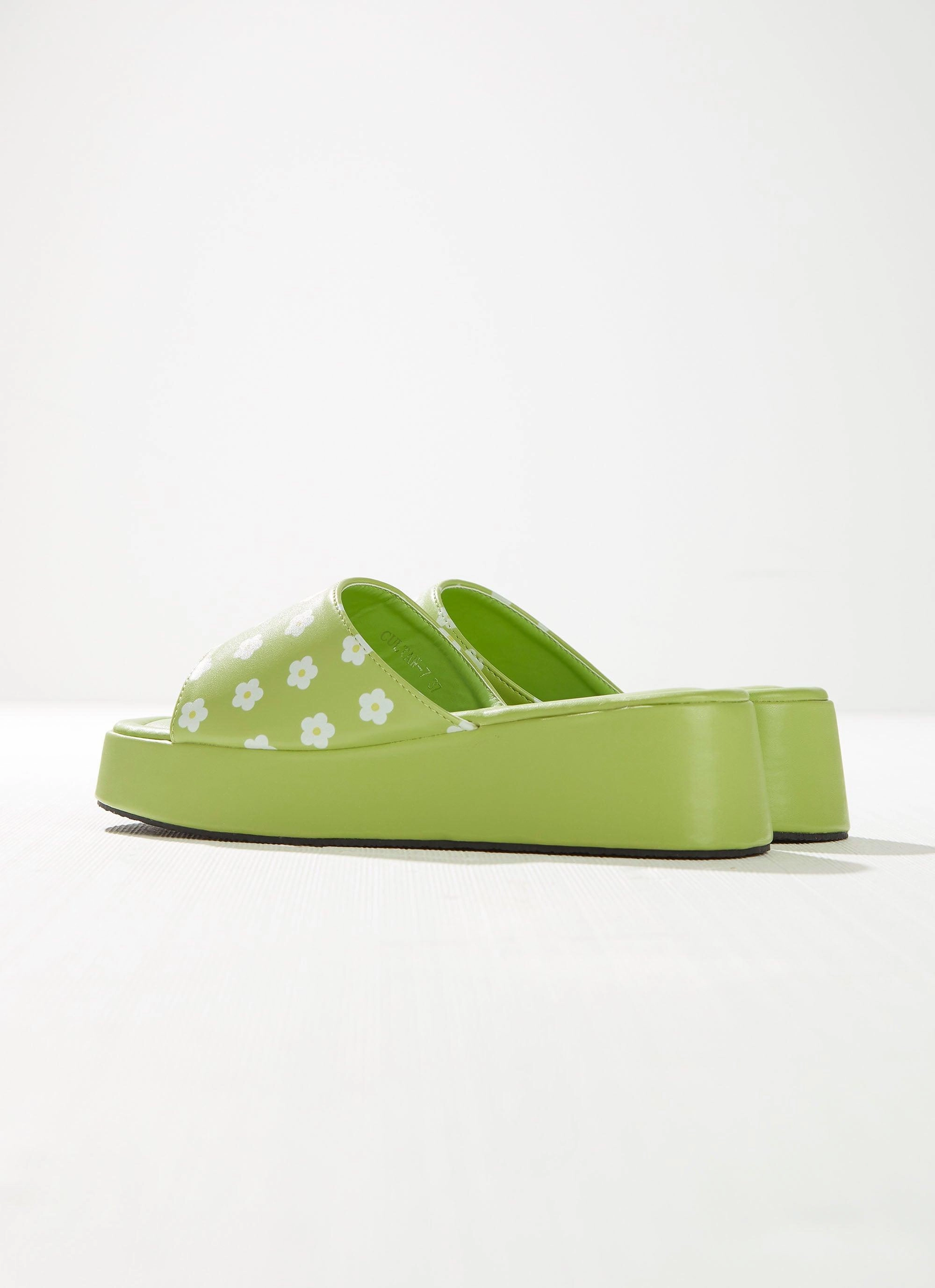 Daisy Chain Mule - Lime Daisy