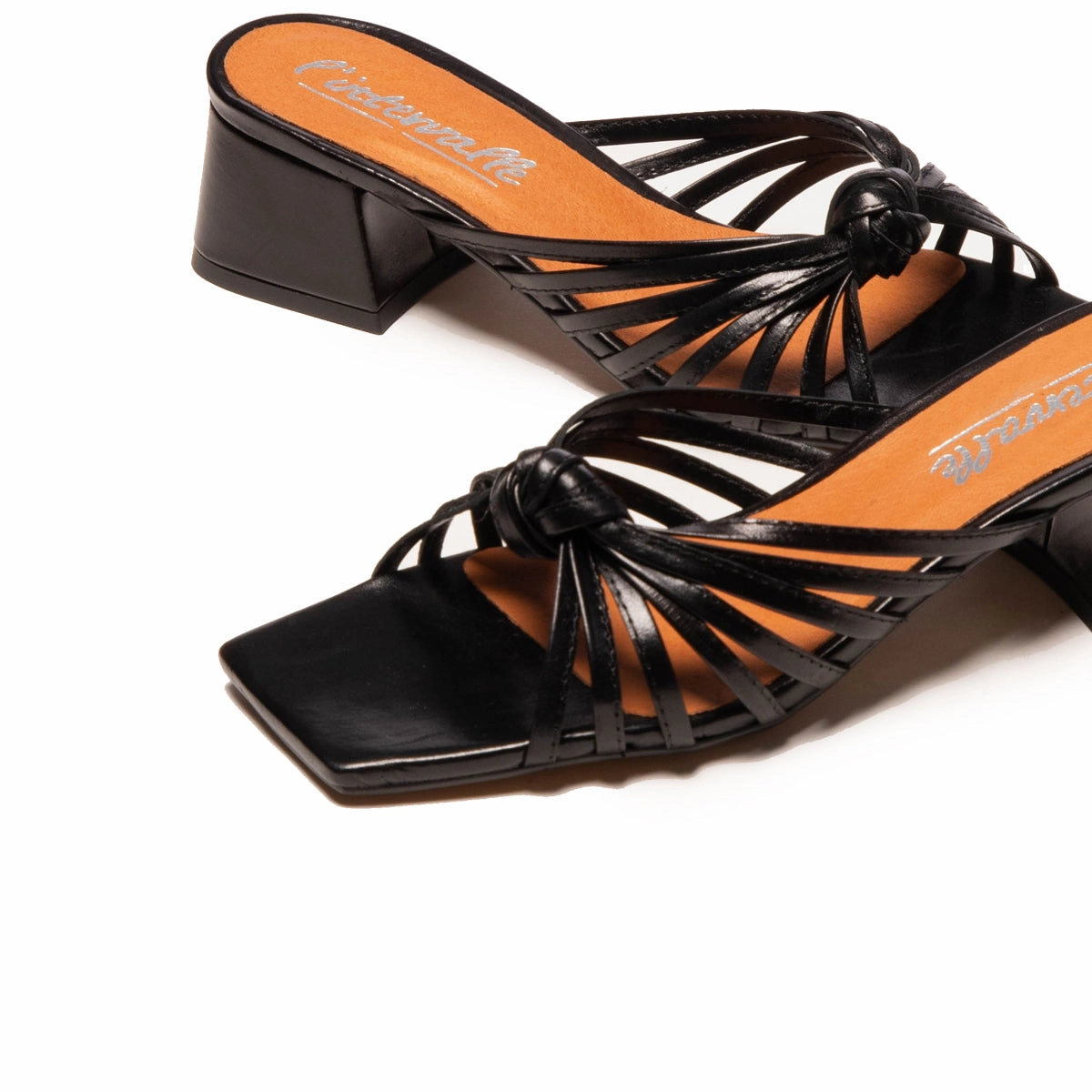 Damira Black Leather