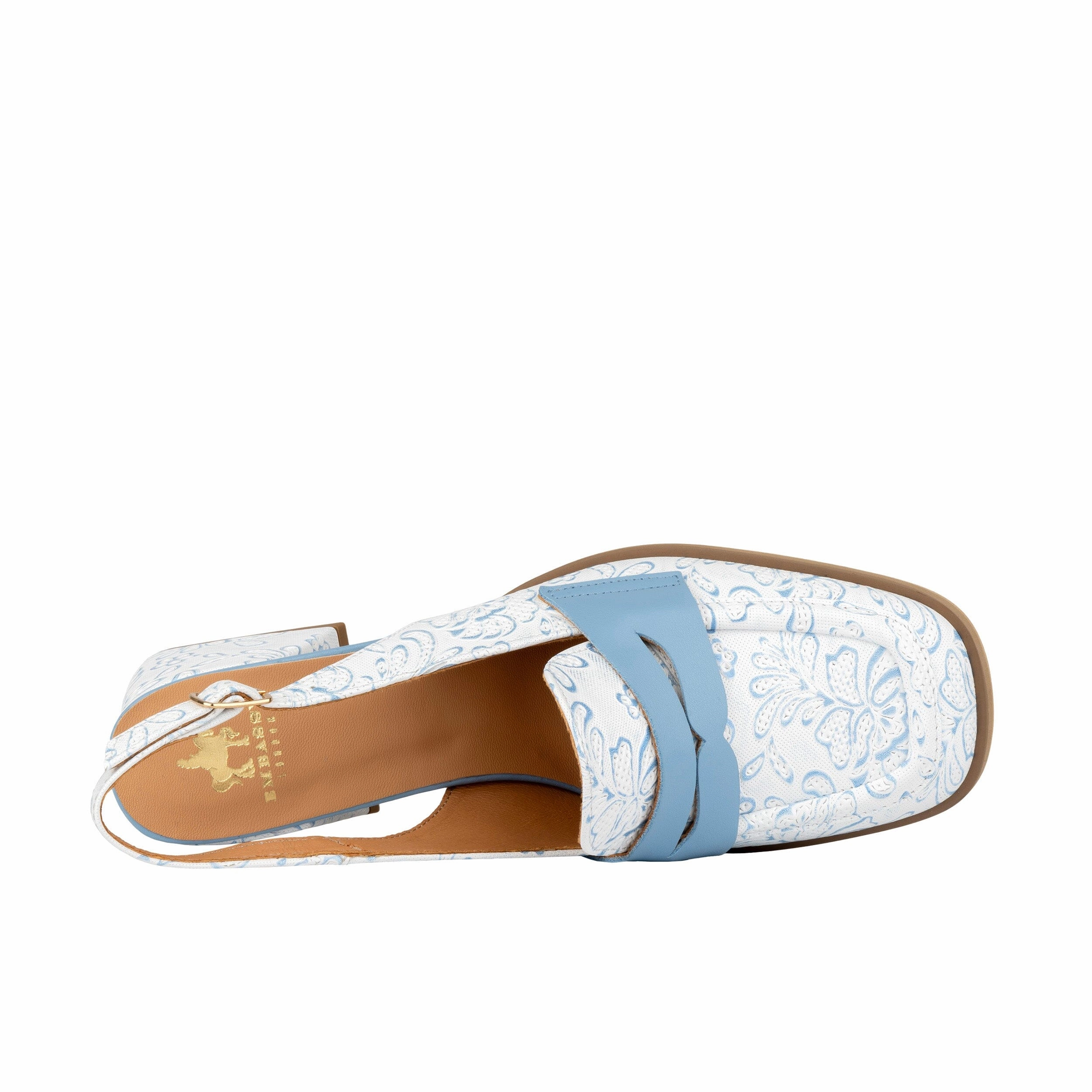 Diana - White Blue Floral