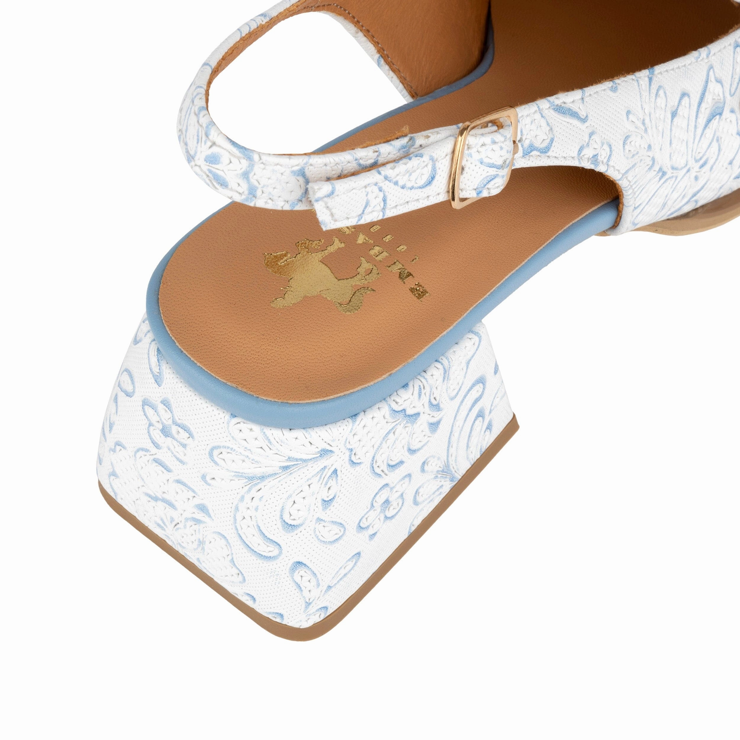 Diana - White Blue Floral