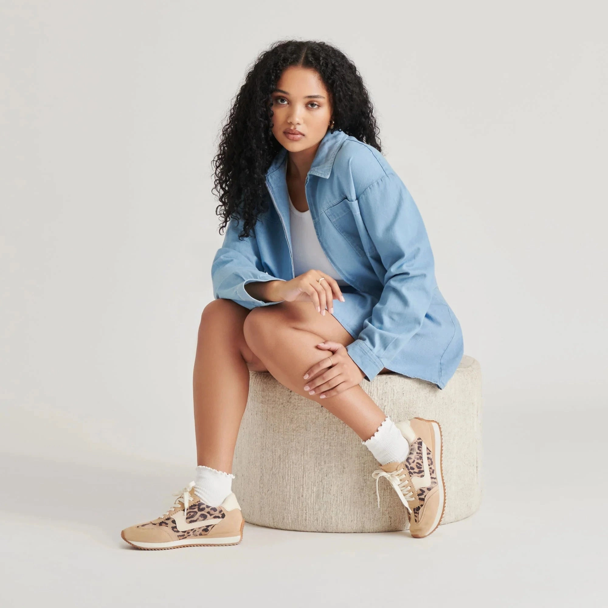 Dolce Vita B.ntcd Sneakers Lt Leopard Suede